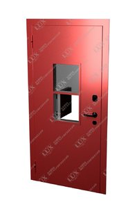 дверь с кассовым модулем, окрас hammerite