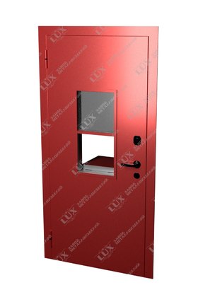 дверь с кассовым модулем, окрас hammerite