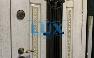 входная дверь из стали с ковкой